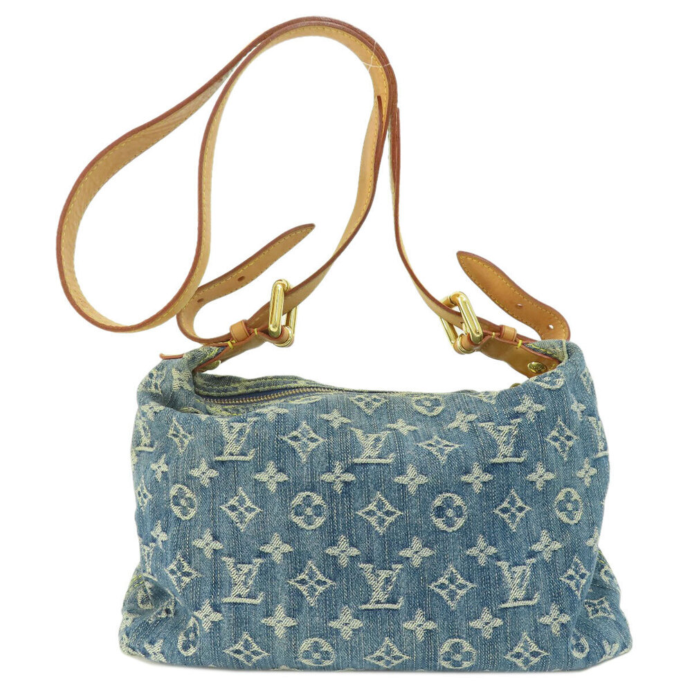 Louis Vuitton Baggy Bag Shoulder Monogram Denim Blue